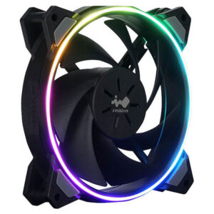 InWin Sirius Loop RGB PWM korpuso ventiliatorius 3er Pack su RGB valdikliu- 120 mm, juodos spalvos - Image 2