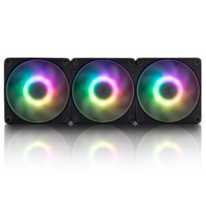 InWin AM120S RGB PWM korpuso ventiliatorius 3er Pack - 120mm, juodos spalvos