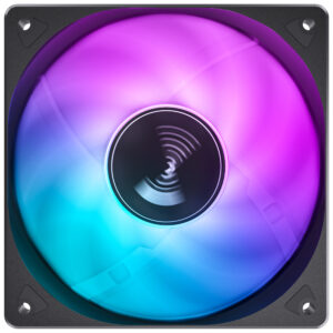 Jonsbo SL-120C RGB korpuso ventiliatorius, 3-Pin, 120mm - juodos spalvos - Image 2