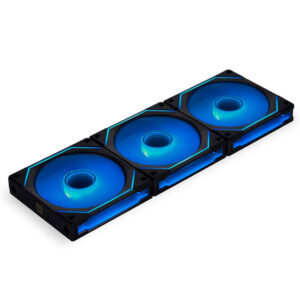 Lian Li UNI FAN SL-INF 120 ARGB PWM, Triple-pack su valdikliu - 120mm, juodos spalvos