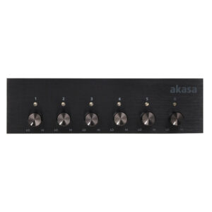 Akasa 5.25 inch FC.Six Fan Controller - juodos spalvos - Image 2