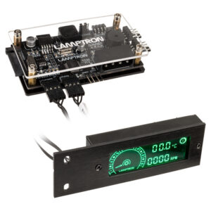 Lamptron TC20 PCI RGB fan and LED controller - juodos spalvos