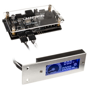 Lamptron TC20 PCI RGB fan and LED controller - sidabro spalvos