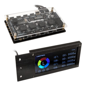 Lamptron SM436 PCI RGB fan and LED controller - juodos spalvos