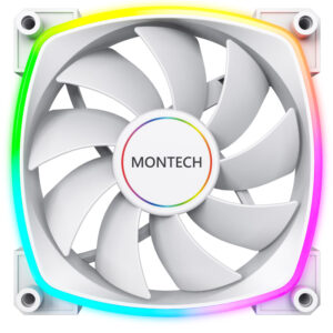Montech AX140 PWM ARGB korpuso ventiliatorius - 140mm, baltos spalvos - Image 2