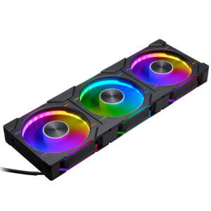 PHANTEKS D30 PWM Regular Airflow D-RGB fan, Triple Pack - 120mm, juodos spalvos