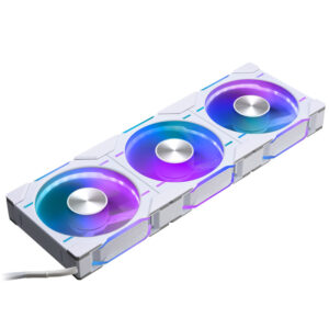 PHANTEKS D30 PWM Reverse Airflow D-RGB fan, Triple Pack - 120mm, baltos spalvos