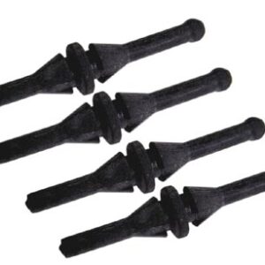 Vibration dampers, 4 pieces - juodos spalvos