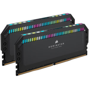 Corsair Dominator Platinum RGB, DDR5-5200, CL40, Intel XMP 3.0 - 64 GB Dual-Kit, juodos spalvos