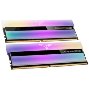 Team Group T-Force Xtreem ARGB, DDR4-3200, CL14 - 16 GB Dual Kit, baltos spalvos