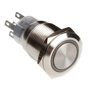 DimasTech vandalizmo mygtukas 19 mm – Silverline – oranžinės spalvos