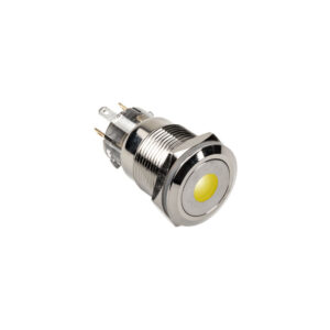 DimasTech Vandalism switch/button 19mm, Silverline Dot - RGB
