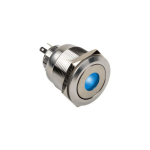 DimasTech Vandalism switch/button 25mm, Silverline Dot - RGB