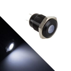 Lamptron Vandalism-proof LED - white, black housing