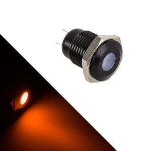 Lamptron Vandalism-protected LED - orange, black housing