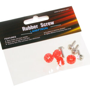 Lamptron HDD Rubber Screws PRO - red - Image 2