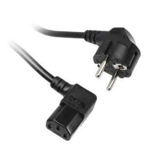 Kolink power cable SchuKo to IEC C13, 90 degrees - 1.8m