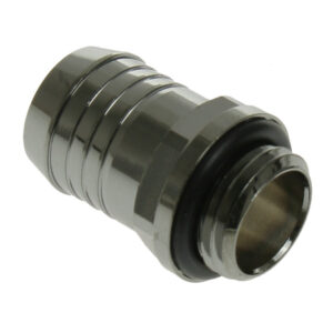 Bitspower tiesi jungtis G1/4 colio AG į 13 mm ID – blizgiai juoda - Image 2
