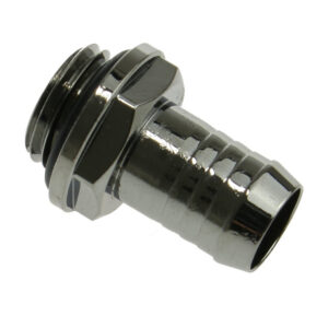 Bitspower tiesi jungtis G1/4 colio AG į 10 mm ID – blizgiai juoda