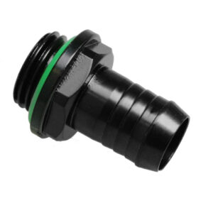 Bitspower jungtis tiesi G1/4 colio AG ant 10 mm ID – matinės juodos spalvos