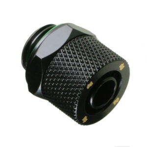 Bitspower tiesus jungtis G1/4 colio AG ant 11/8 mm – matinės juodos spalvos