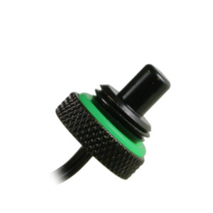 Bitspower stop plug with temperature sensor G1/4 inch female thread - 90 cm, matt black - Image 1