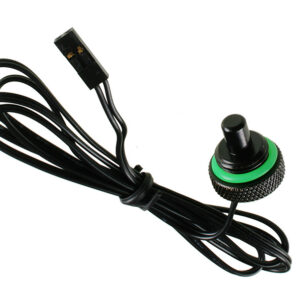 Bitspower stop plug with temperature sensor G1/4 inch female thread - 90 cm, matt black - Image 2