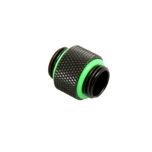 Bitspower adapteris, tiesus, G1/4 colio AG į G1/4 colio AG – ilgas, matinės juodos spalvos