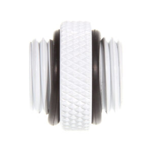 Bitspower adapteris, tiesus, G1/4 colio AG į G1/4 colio AG – baltas - Image 2