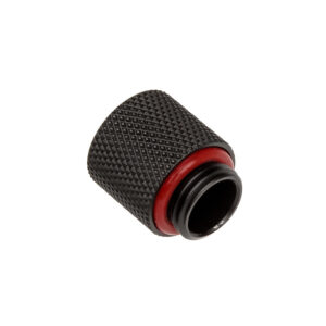Bitspower adapteris G1/4 colio kištukas į G1/4 colio kištuką – 15 mm, juodos spalvos - Image 2