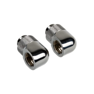 Corsair Hydro X Series Adapter 90 Degree G1/4 inch Male to G1/4 inch Female - 2 Pack, Rotatable, Chrome Silver - Image 2