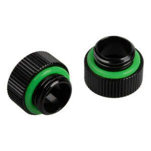 Bitspower Touchaqua Adapter straight G1/4 inch female to G1/4 inch male - 2 pack, black - Image 2