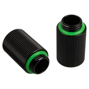 Bitspower Touchaqua Adapter straight G1/4 inch female to G1/4 inch female - 2 pack, 25mm, black - Image 2