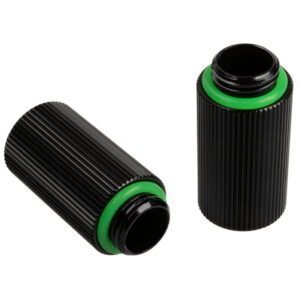 Bitspower Touchaqua Adapter straight G1/4 inch male to G1/4 inch female - 2 pack, 30mm, black - Image 2