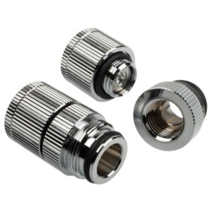 Bitspower Touchaqua Water Outlet G1/4 Inch Female Thread - 2 Pack, Silver - Image 2