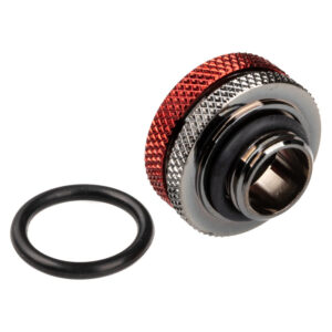 Bitspower Multi-Link Adapter Connection straight G1/4 inch AG to 16mm OD hard tube - glossy black - Image 2