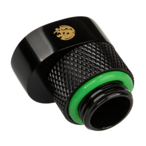 Bitspower X-Cross Adapter G1/4 inch male to G1/4 inch female - 5mm offset, black matte - Image 2
