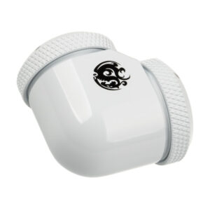 Bitspower Adapter 90 Degree 16mm OD Hardtube to 16mm OD Hardtube - white - Image 2