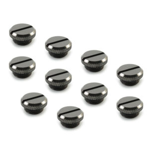 XSPC G1/4 inch Threaded Plug V2 - 10 Pack, Black Chrome