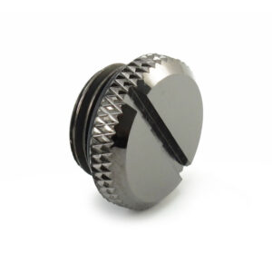 XSPC G1/4 inch Threaded Plug V2 - 10 Pack, Black Chrome - Image 2