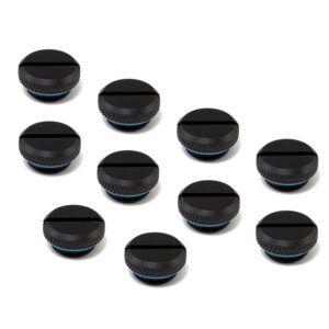 XSPC Stop Plug V2 G1/4 inch Female Thread - 10 Pack, Matt Black