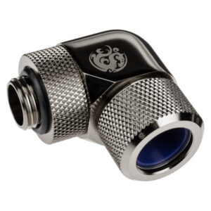 Bitspower Advanced Multi-Link Adapter Connection 90 Degrees G1/4 Inch Female Thread to 14mm Outer Diameter Hardtube - Rotatable.