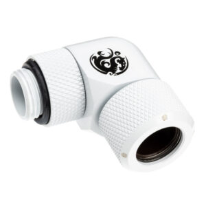 Bitspower Advanced Multi-Link Adapter Connection 90 Degrees G1/4 Inch Male Thread to 12mm OD Hard Tube - Rotatable