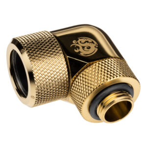 Bitspower Advanced Multi-Link Adapter Connection 90 Degrees G1/4 Inch BSP to 16mm OD Hardtube - Rotatable. - Image 2