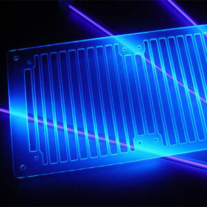 AC Ryan RadGrillz Stripes 3x120mm - Acrylic UVBlue