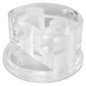 Singularity Computers Protium Quad Port Cap, Cover for Reservoir- Acrylic