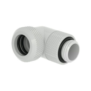 Barrow Multi-Link Adapter Connection 90 Degrees G1/4 Inch Female Thread to 12mm OD Hard Tube - Rotatable, White