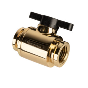 Barrow Ball Valve (10mm) G1/4 Inch Ball Valve, gold - black