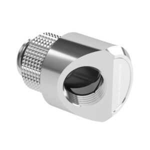 Barrow Adapter 45 degree G1/4 inch female to G1/4 inch male - swivel, silver