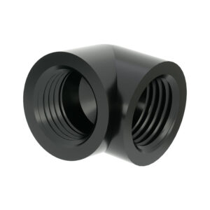 Barrow Adapter 90 Degree G1/4 Inch Female to G1/4 Inch Female - Black